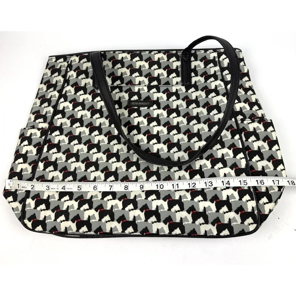 Vera Bradley Scottie Dog Tote Bag‎ Nylon Canine Doggie Handbag Used Once